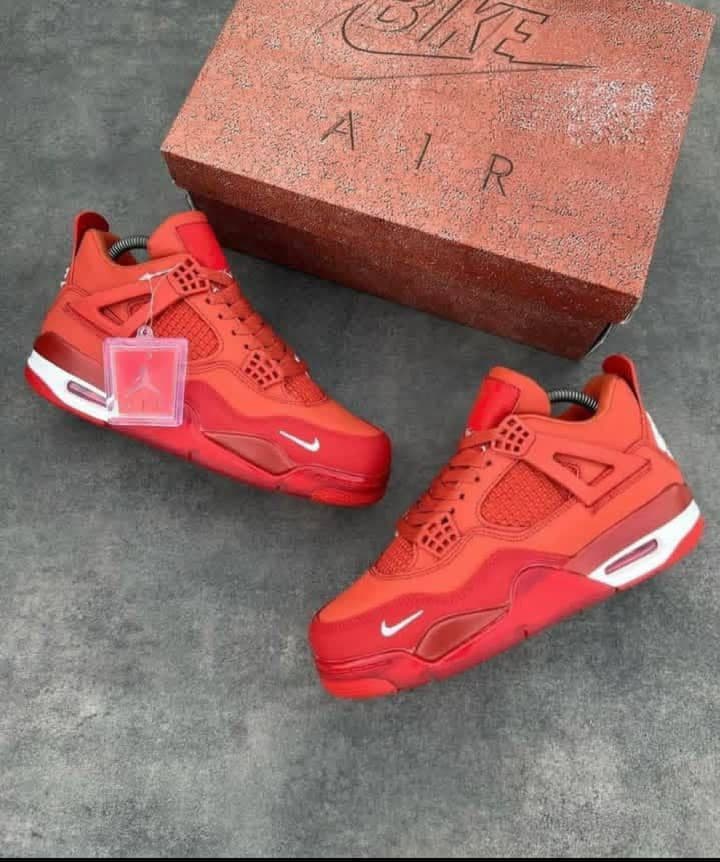 All red Nike Air