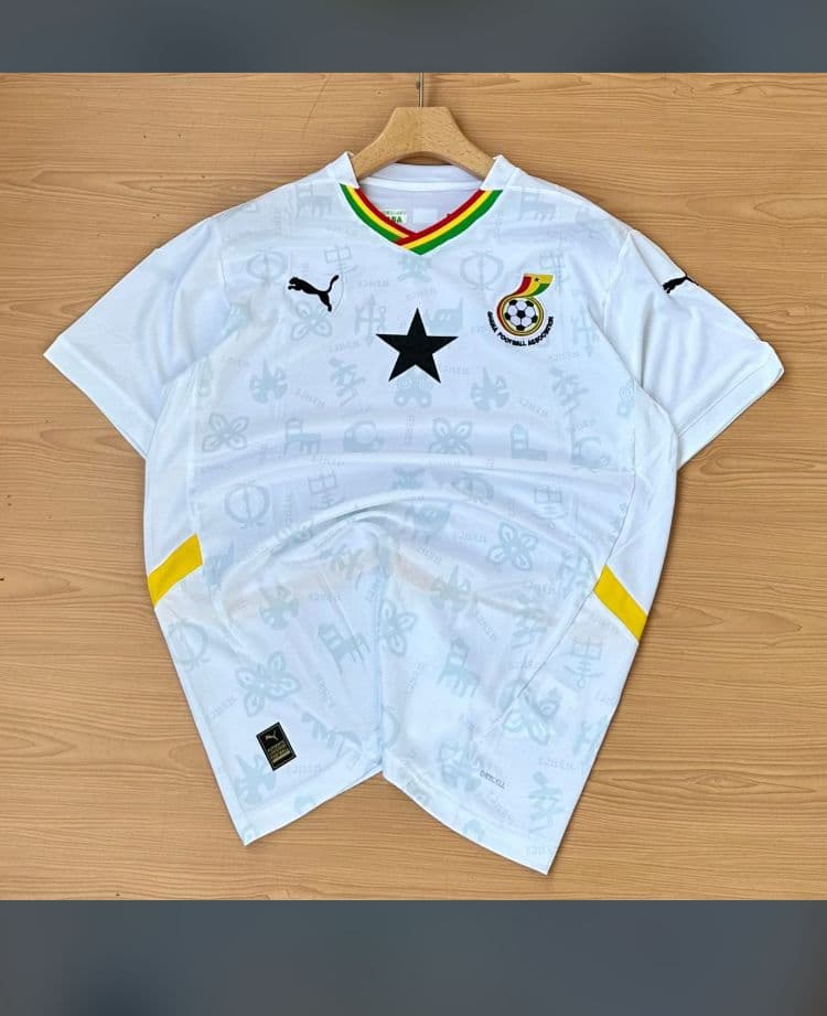 Black Star White jersey